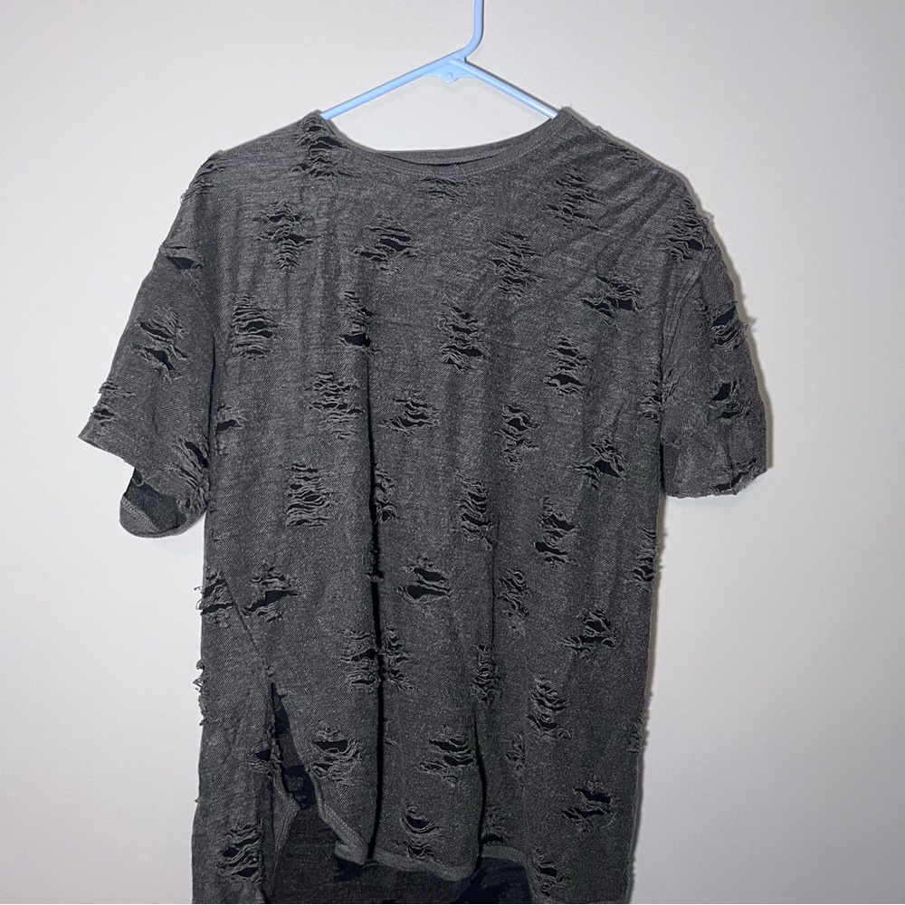 Charcoal Distressed Men's T-Shirt